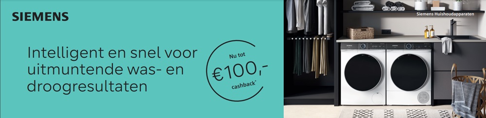 Tot 100 euro cashback bij ERT 